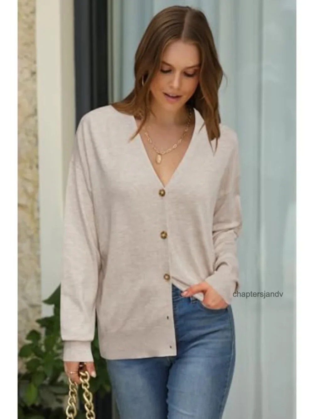 Wool Blend Oversized Lightweight Cardigan Sweater Business Casual